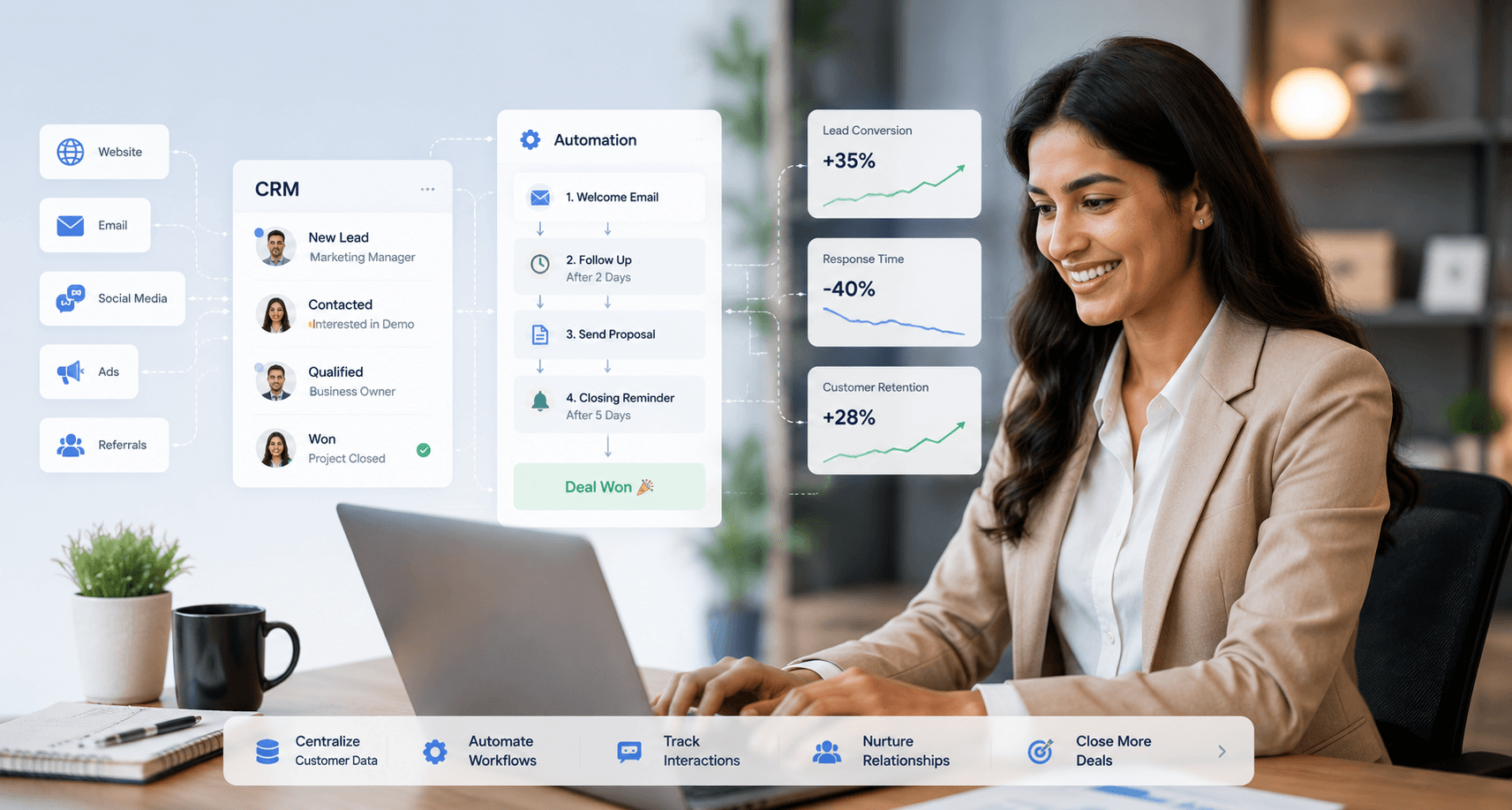 CRM and business automation solutions