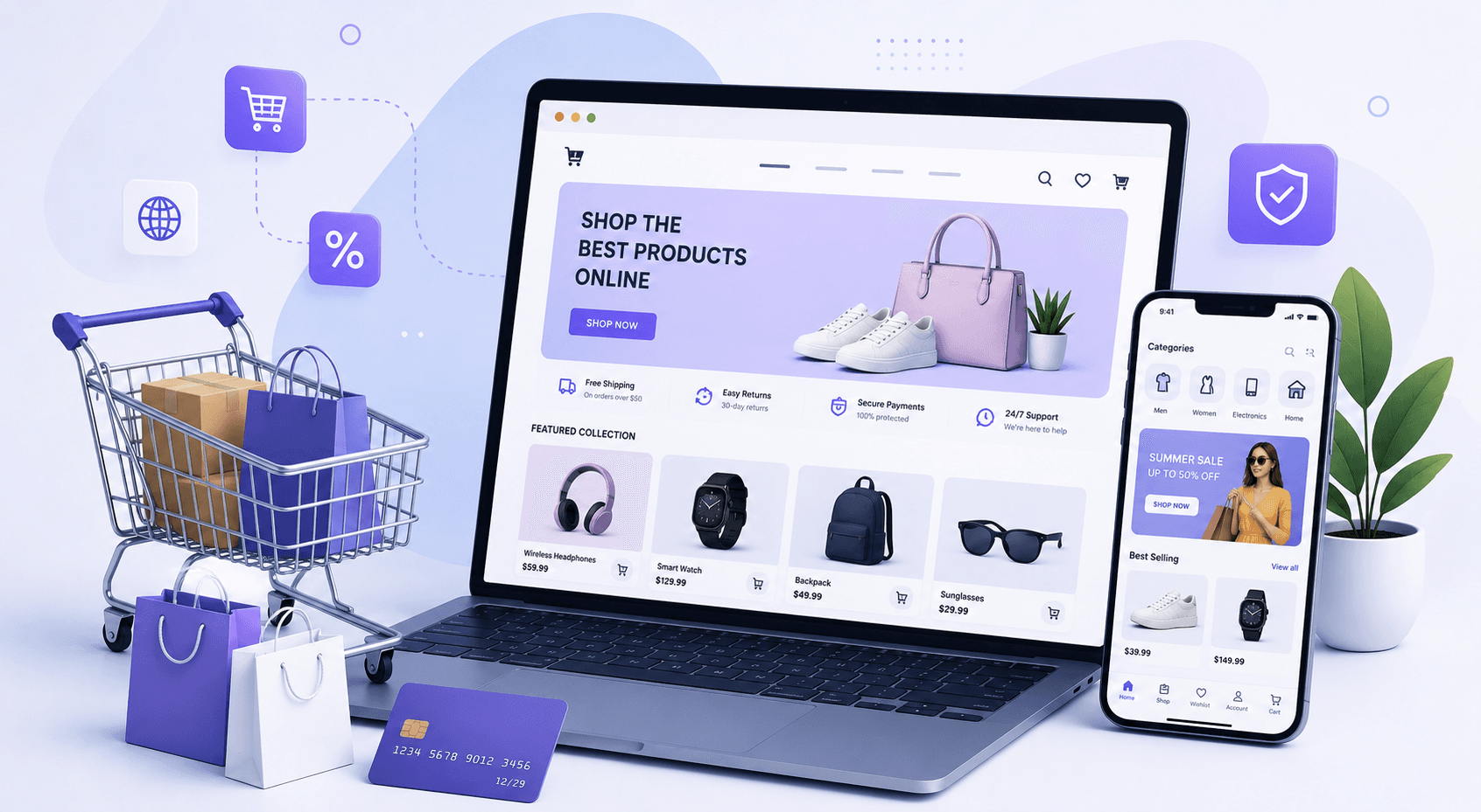 E-commerce website development for online sales growth
